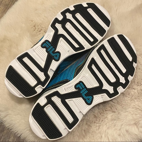 NWOB FILA Fresh Women’s Cool Max DLS Foam Teal/Lime/Black Running Shoes size 10 - Picture 5 of 8